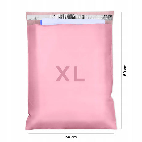 Versandbeutel Plastik Versandtaschen XL 500x600mm 50 Stk. ROSA