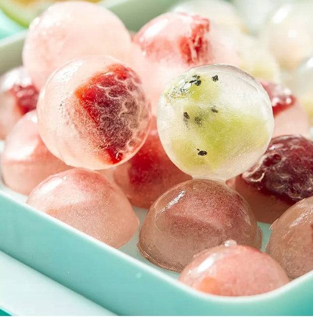 Eiswürfelbehälter Kugeln ROT