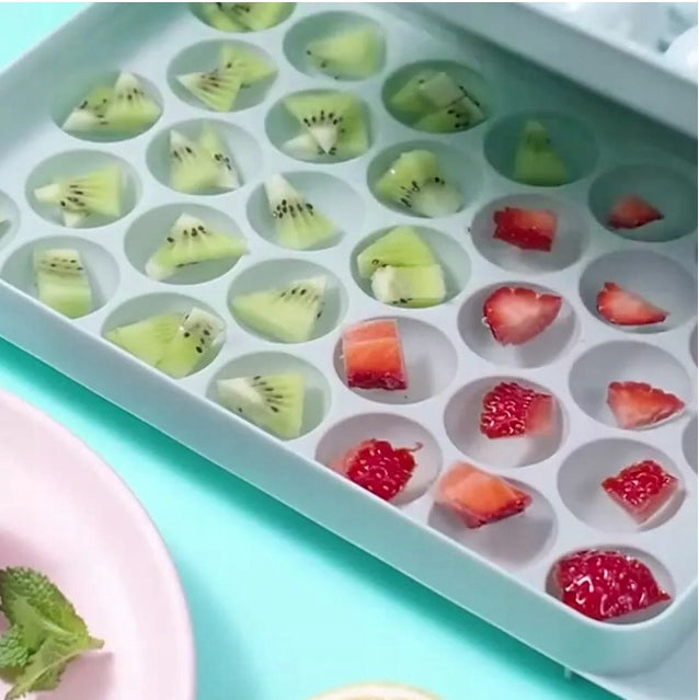 Eiswürfelbehälter Kugeln ROT