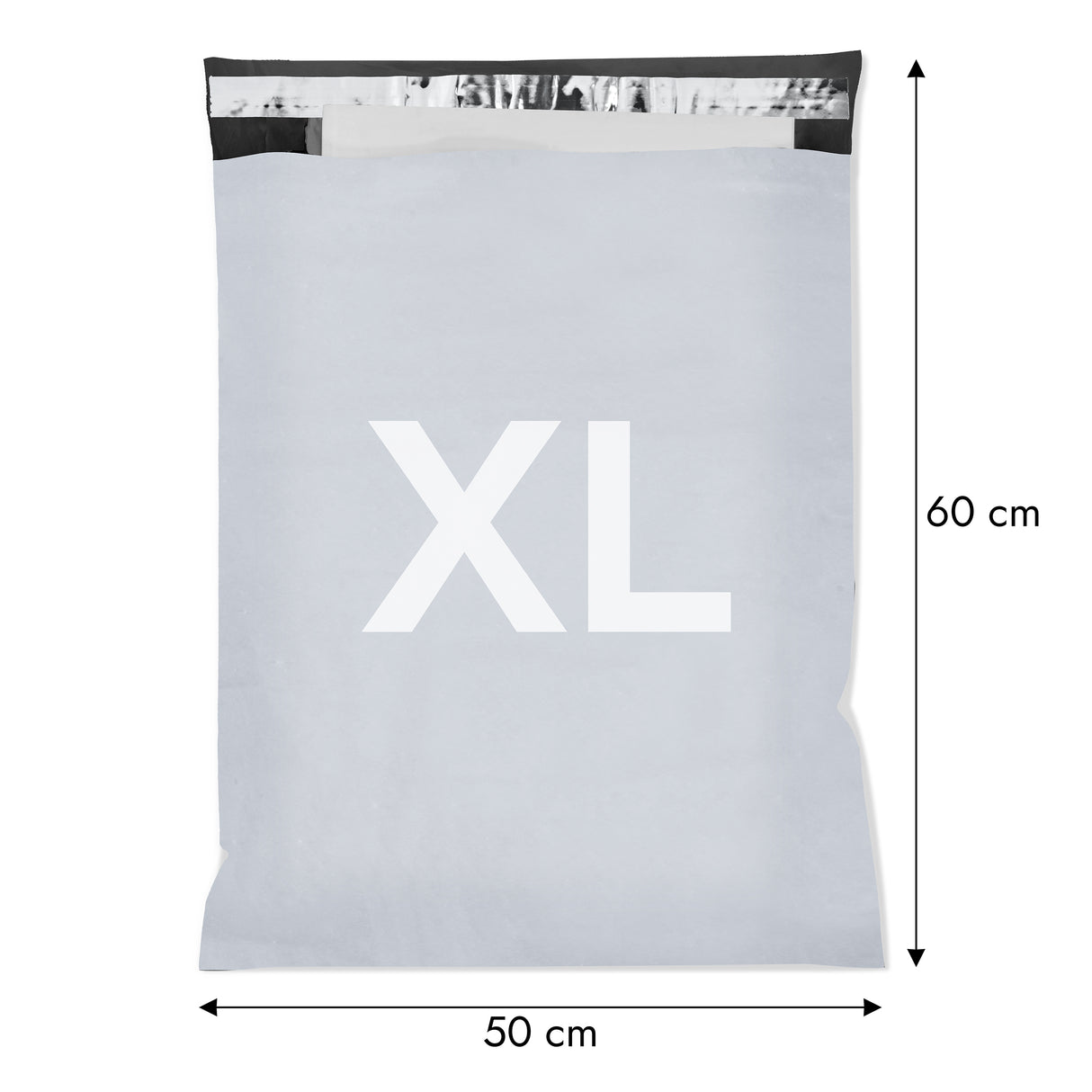 100 Stück XL 500x600 Versandbeutel Plastik Versandtaschen, Weiße Blickdicht Versandtasche XL 500x600 100 Stück