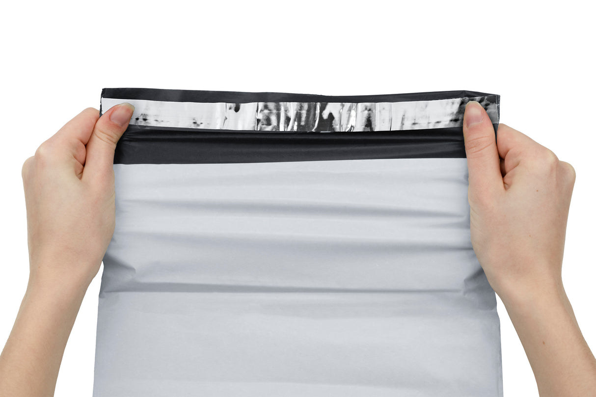 100 Stück C3 350x460 Versandbeutel Plastik Versandtaschen, Weiße Blickdicht Versandtasche