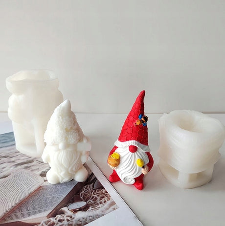 3D-Zwerg-Kerzenform in Gnomform