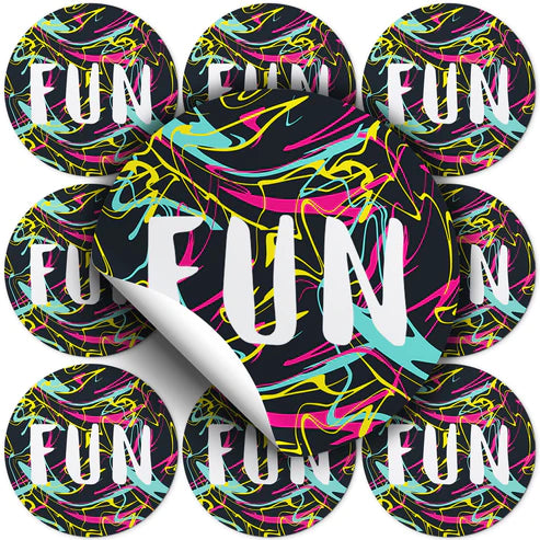 Selbstklebende dekorative Aufkleber FUN 10 Stück