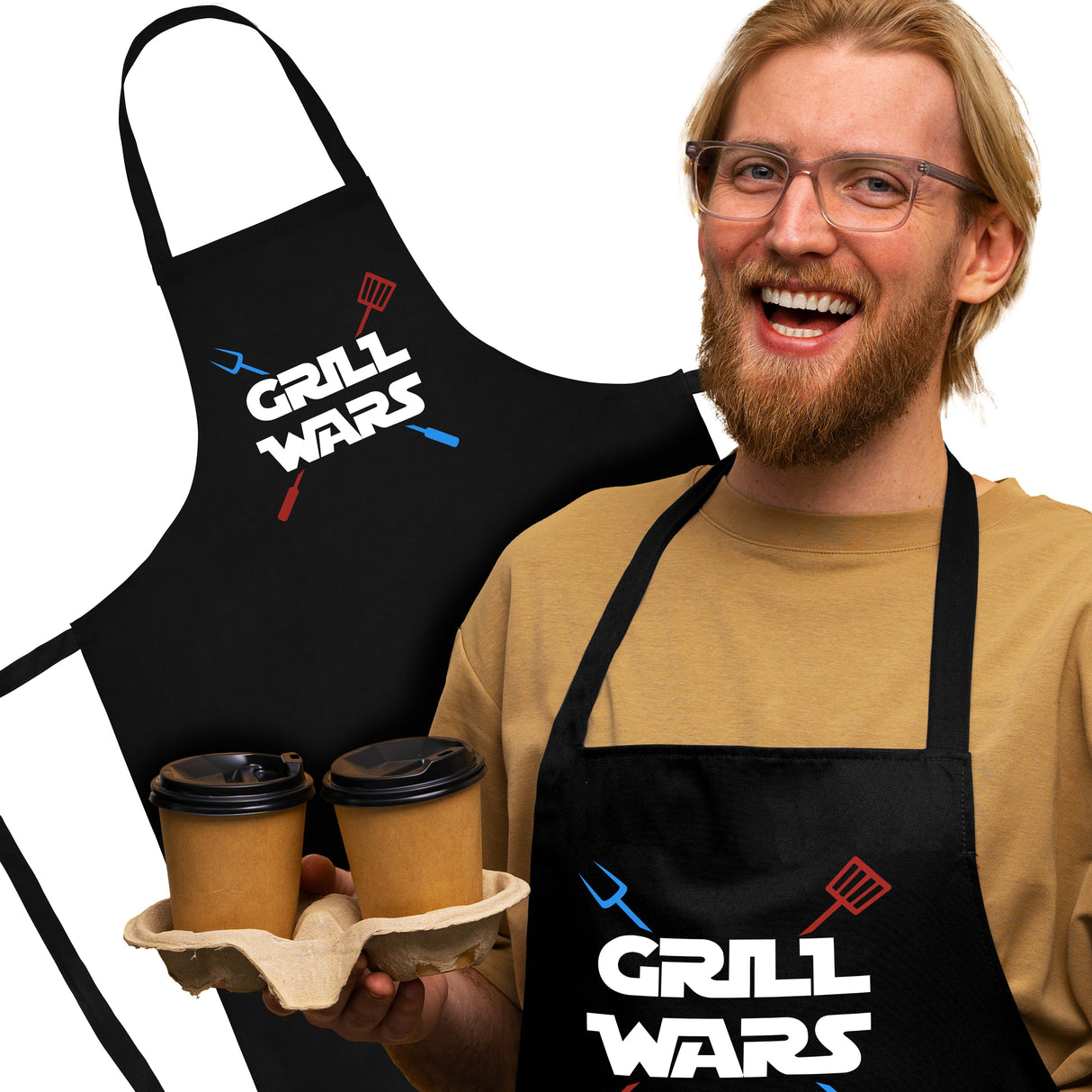 Kochschürze Schwarz GRILL WARS