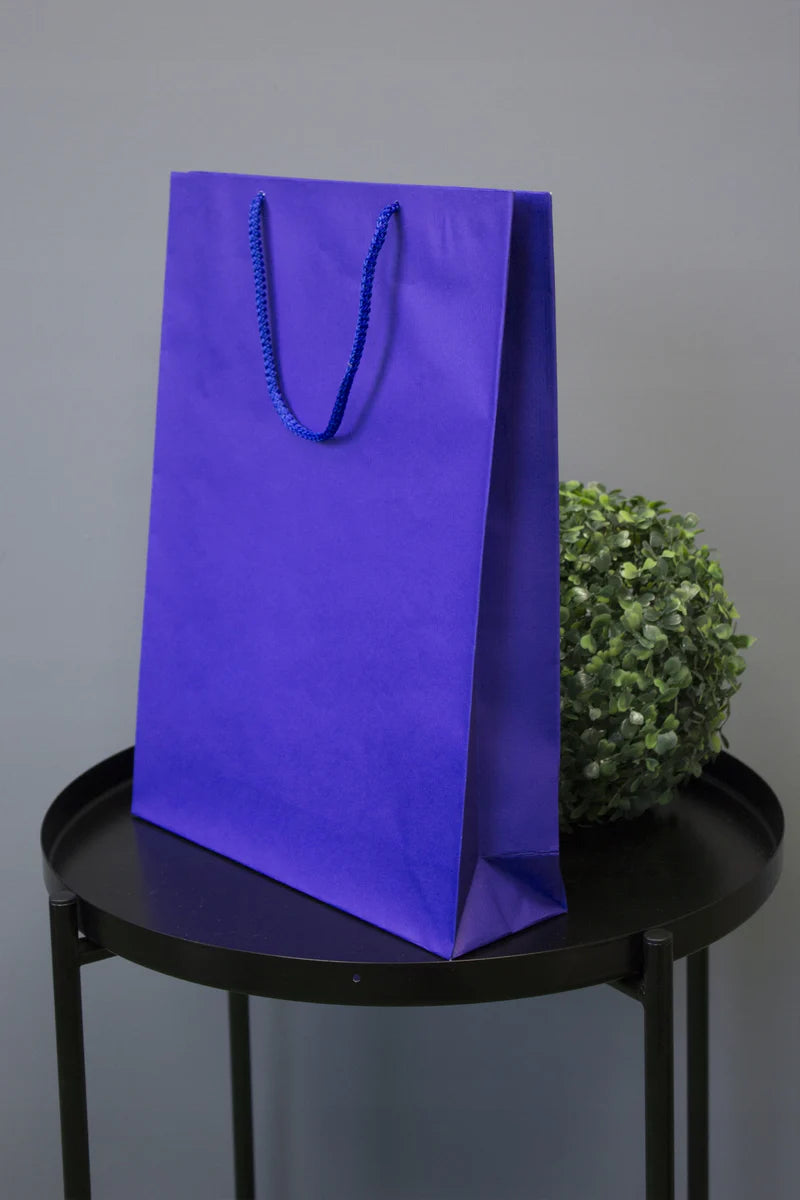 Papiertüte ECO Prestige 300x100x400mm Marineblau