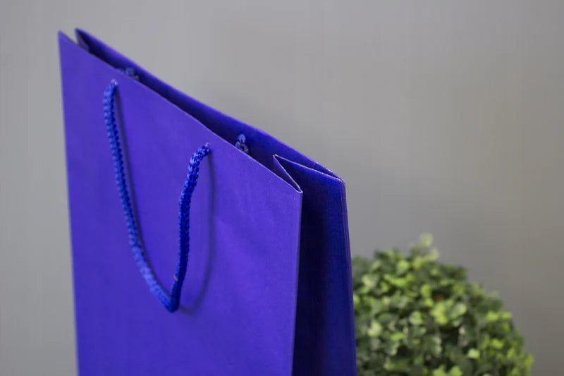 Papiertüte ECO Prestige 300x100x400mm Marineblau