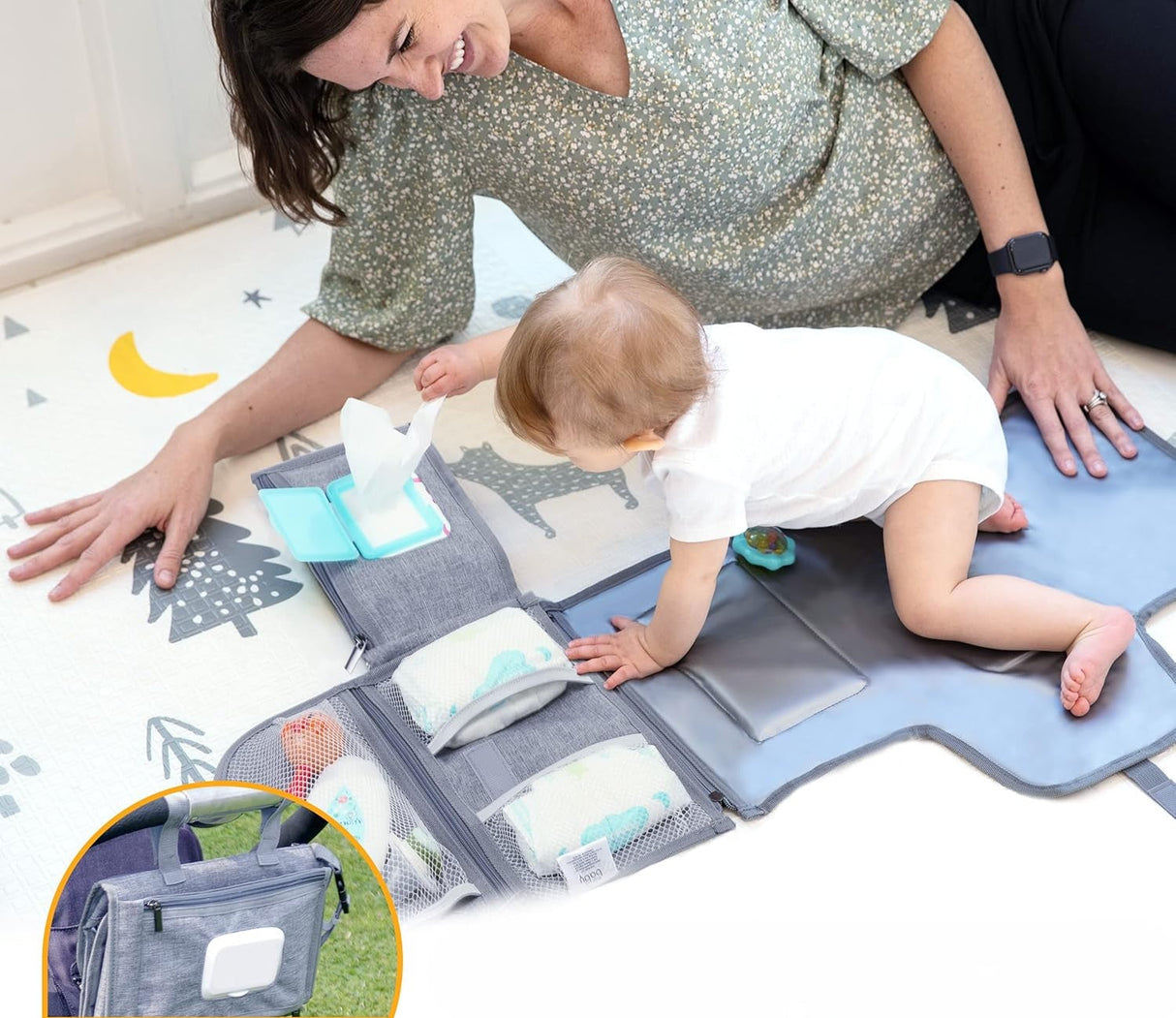 Tragbarer Wickeltisch