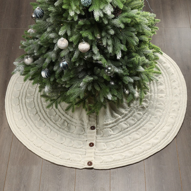 Weihnachtsteppich unter dem Weihnachtsbaum