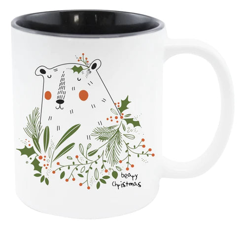 Weihnachtstasse - Schwarz Beary Christmas