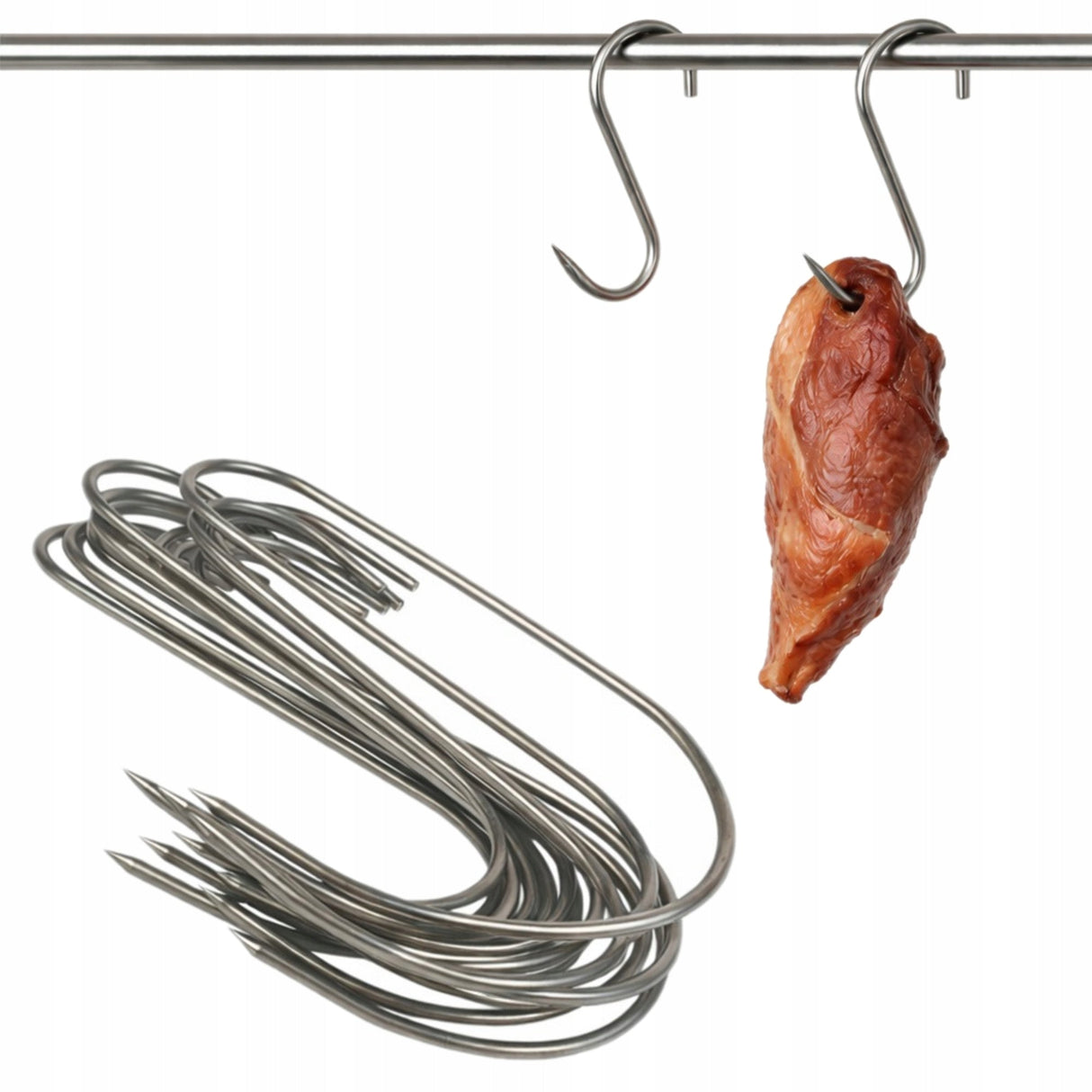 Räucherhaken aus Edelstahl 14 cm 3 mm 15 Stk.
