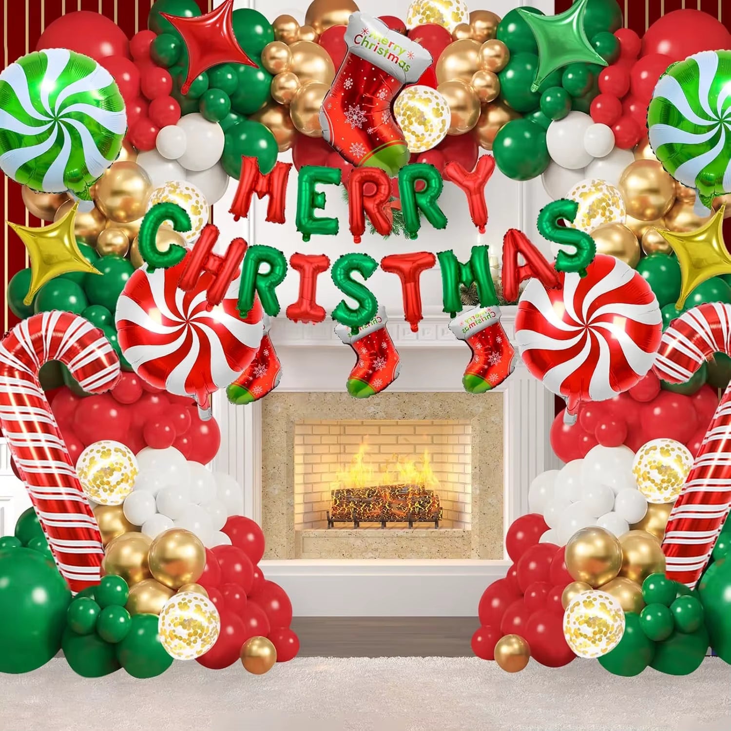 Frohe Weihnachten Ballongirlande