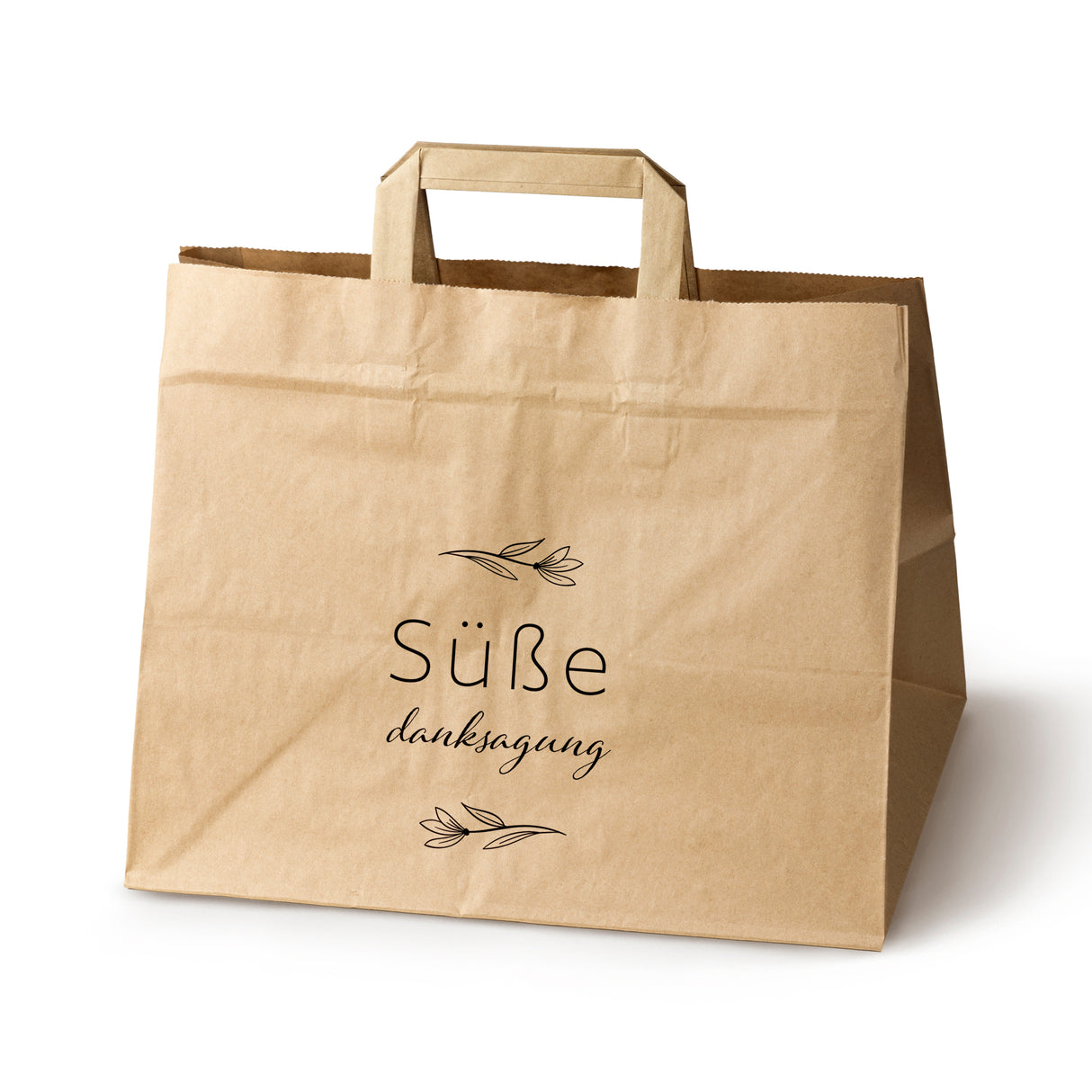 Hochzeitspapiertüten 50 Stück Braun 320x220x245mm Süße Danksagung