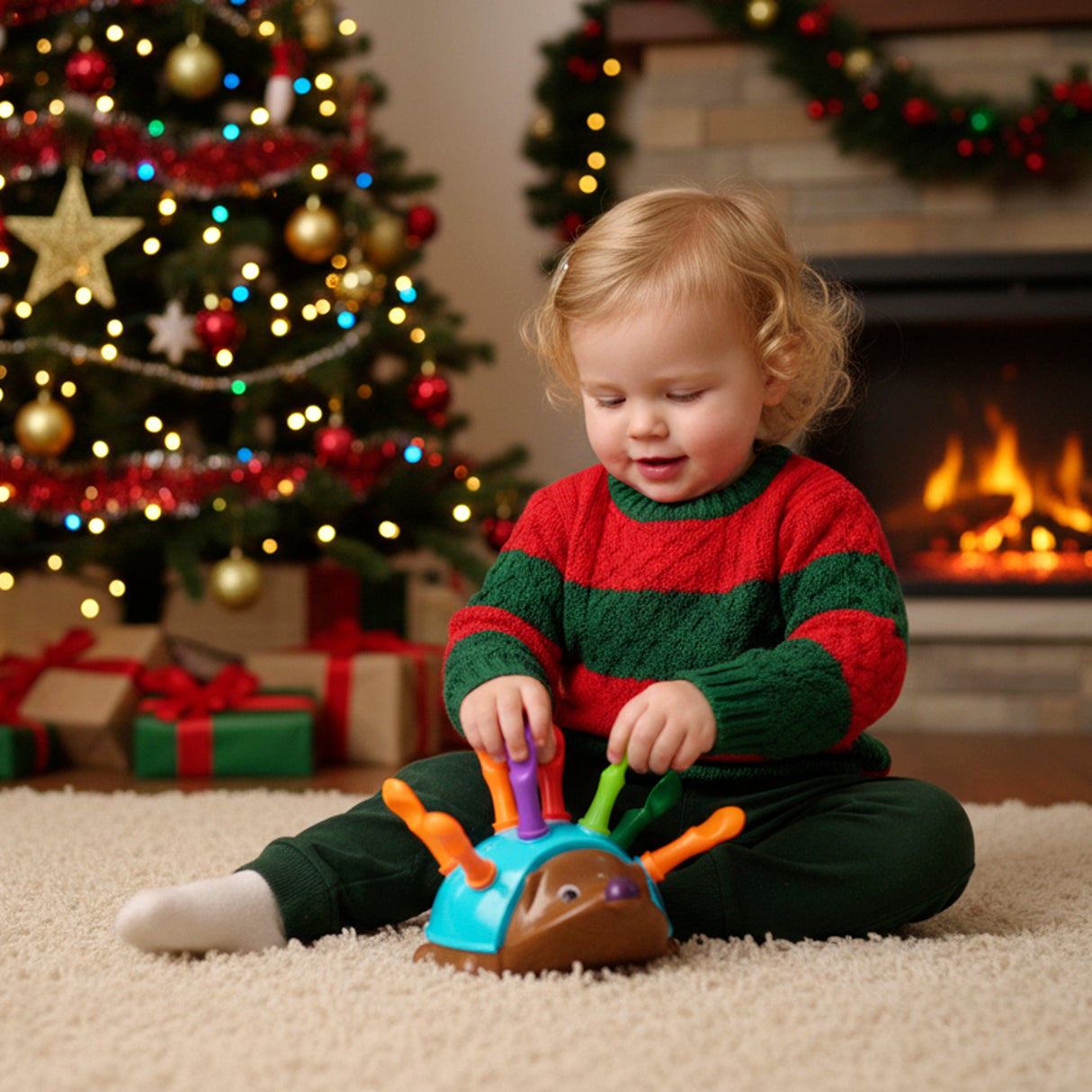 Igelsortierer Montessori Lernspiel für Kinder