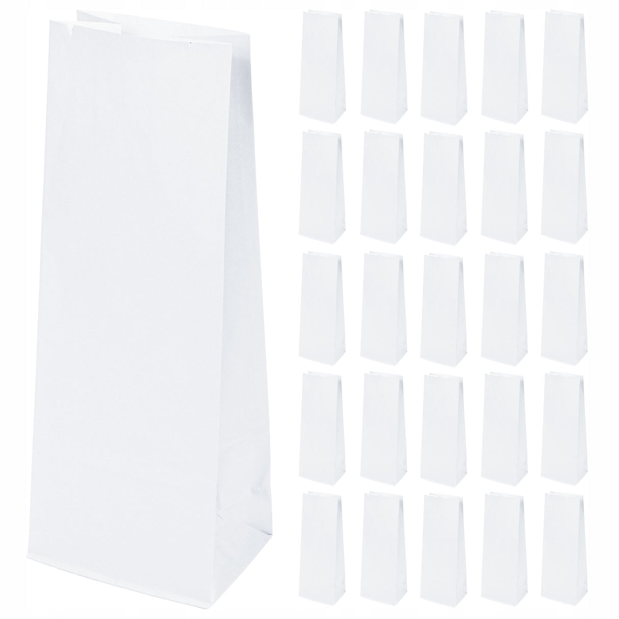 DIY ADVENTSKALENDER Papiertüten 8x6,5x19 cm - 24 Stück + 1 Stück GRATIS