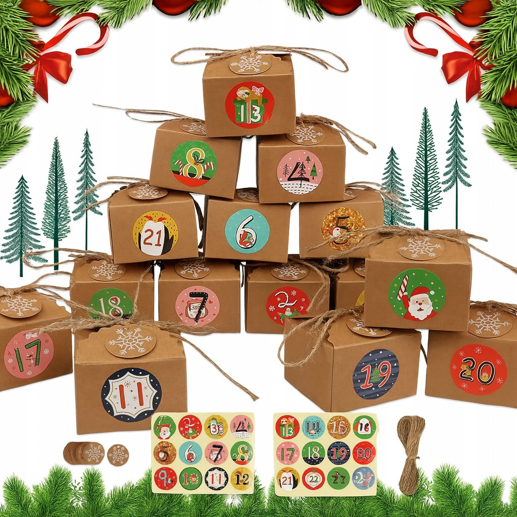 Adventskalender-Taschenset mit Zubehör