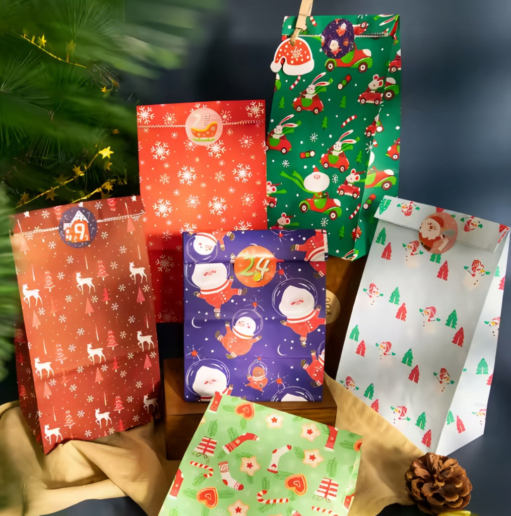 Adventskalender-Taschenset mit Zubehör