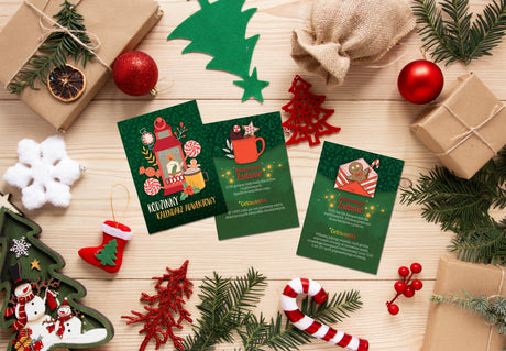 Adventskalender-Karten 30 Stk. INTERESSANTE AUFGABEN