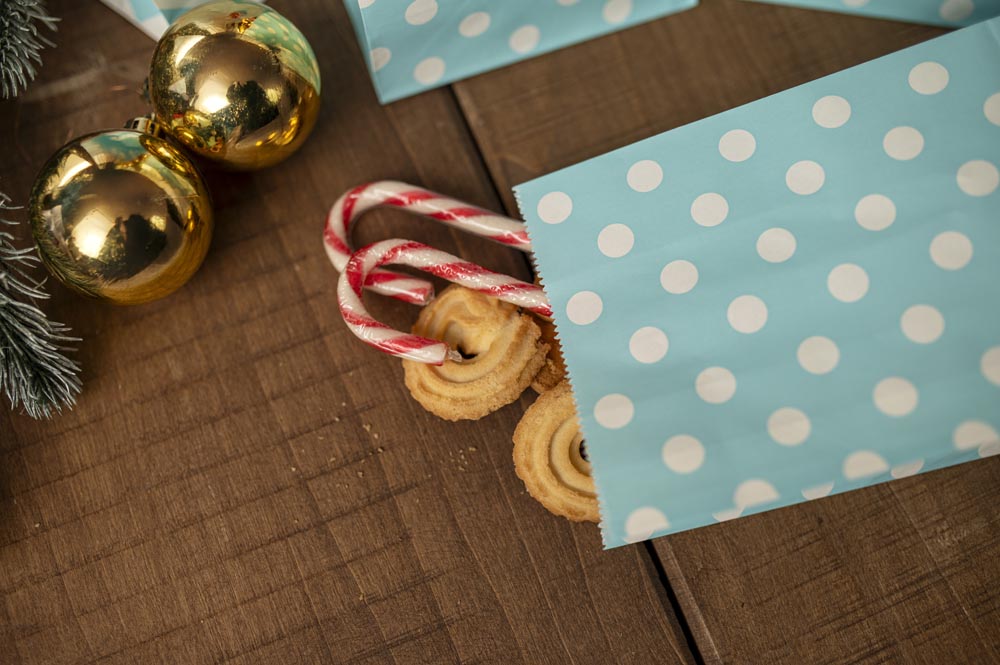 Adventskalender Blaue Tüten 24St.