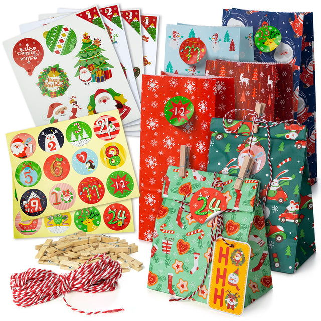 Adventskalender-Taschenset mit Zubehör