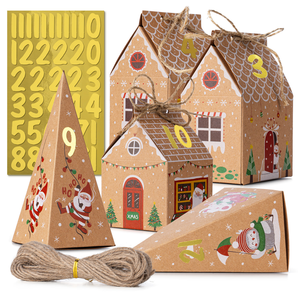 3D-Box Adventskalender Haus