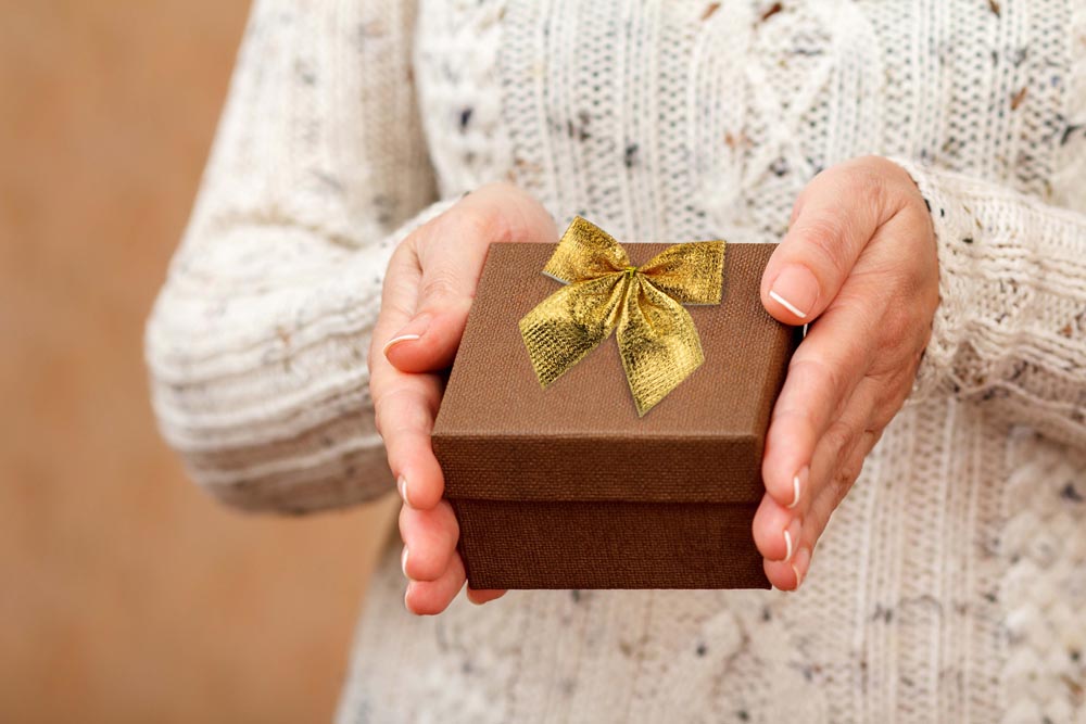 Schleifenband Weihnachtsdekoration GOLD