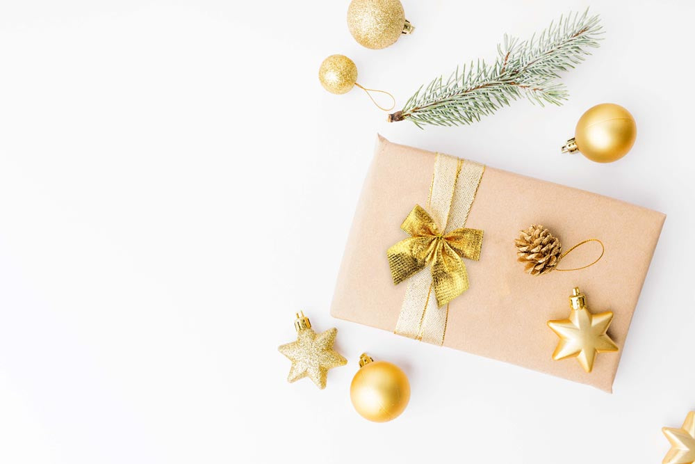 Schleifenband Weihnachtsdekoration GOLD