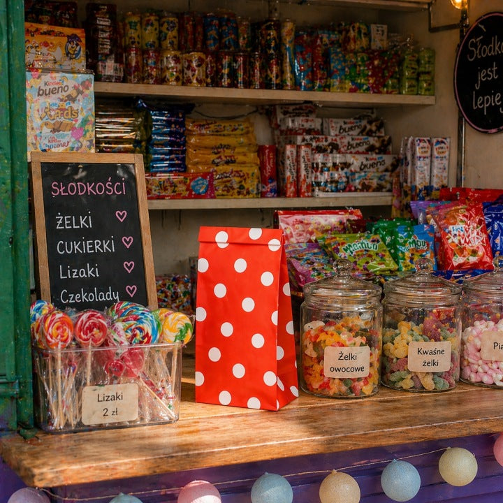 Set mit 35 bunten Geburtstagstüten – Papiertüten für Süßigkeiten und Geschenke