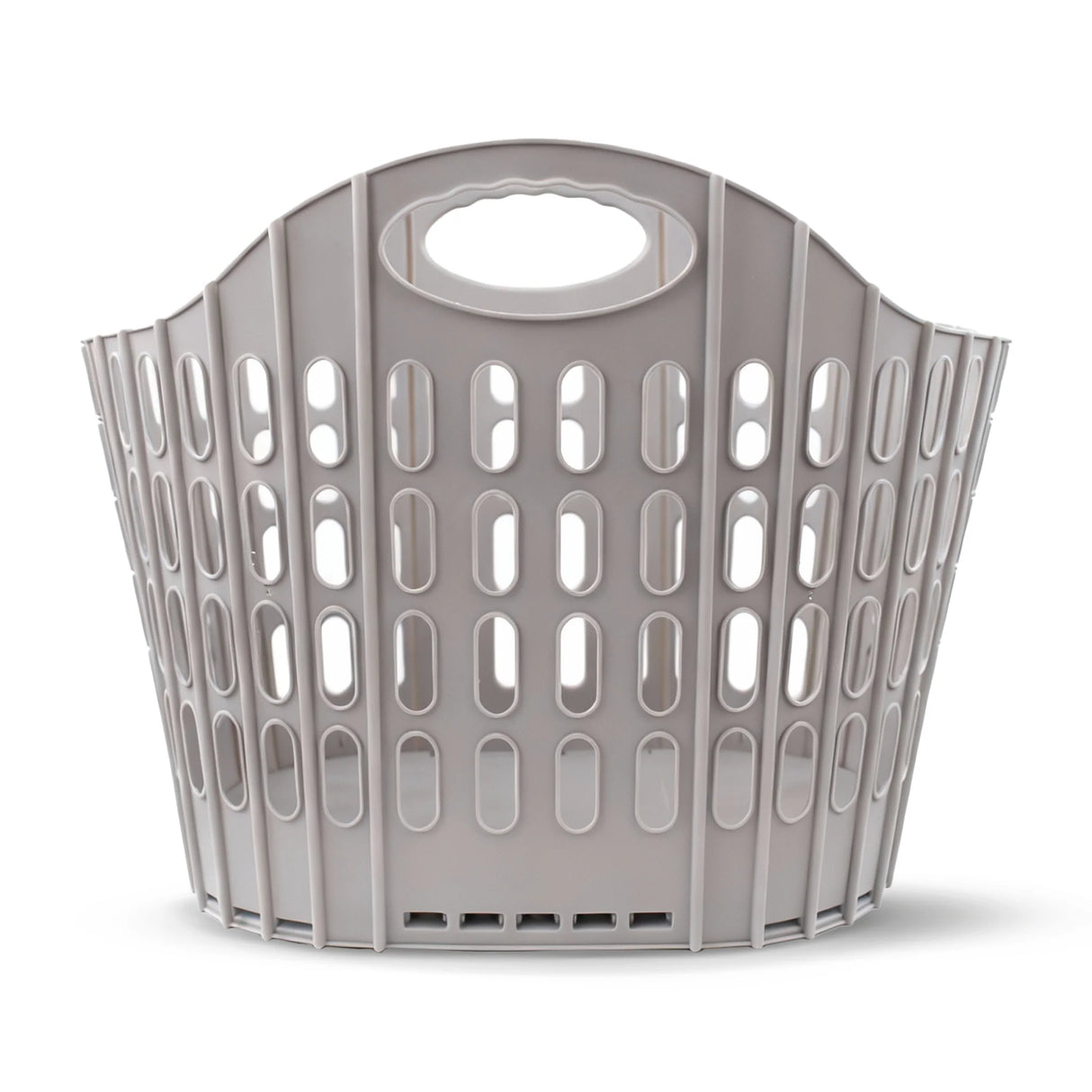 Faltbarer Wäschekorb aus Kunststoff mit Griffen