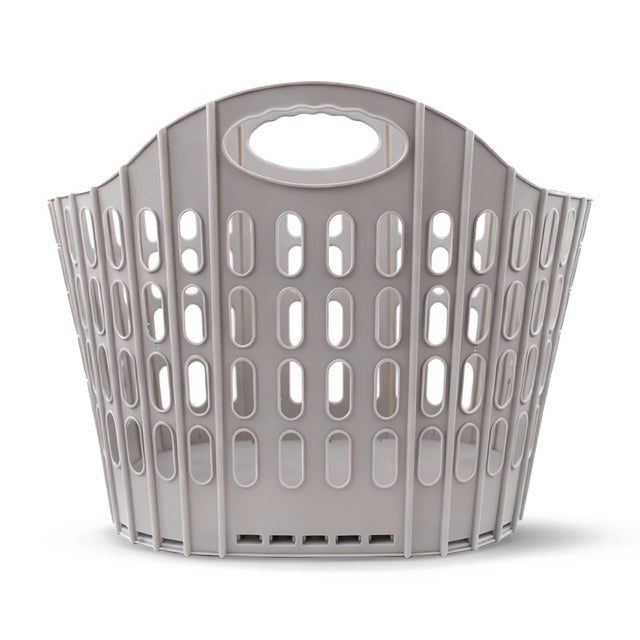 Faltbarer Wäschekorb aus Kunststoff mit Griffen