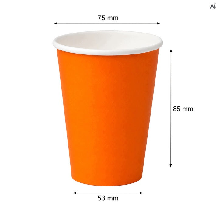 Papierbecher 250 ml verschiedene Farben - 60 Stück