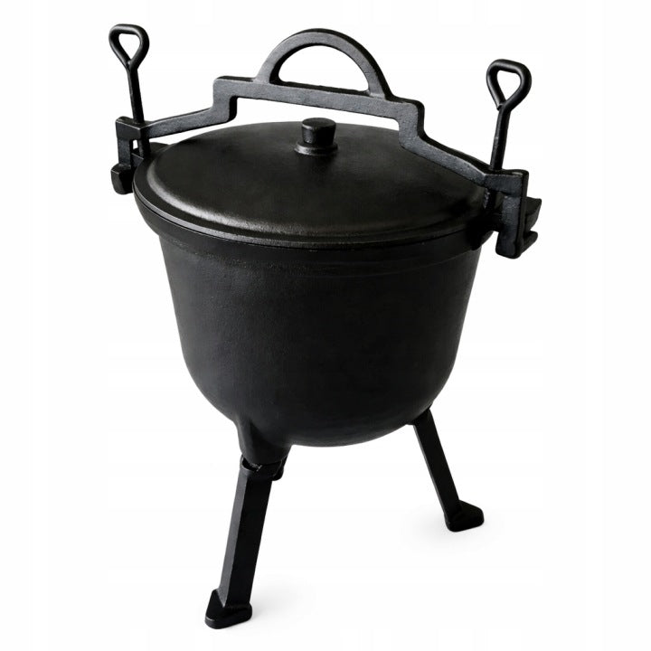 Gusseisen-Kessel für das Lagerfeuer 10L