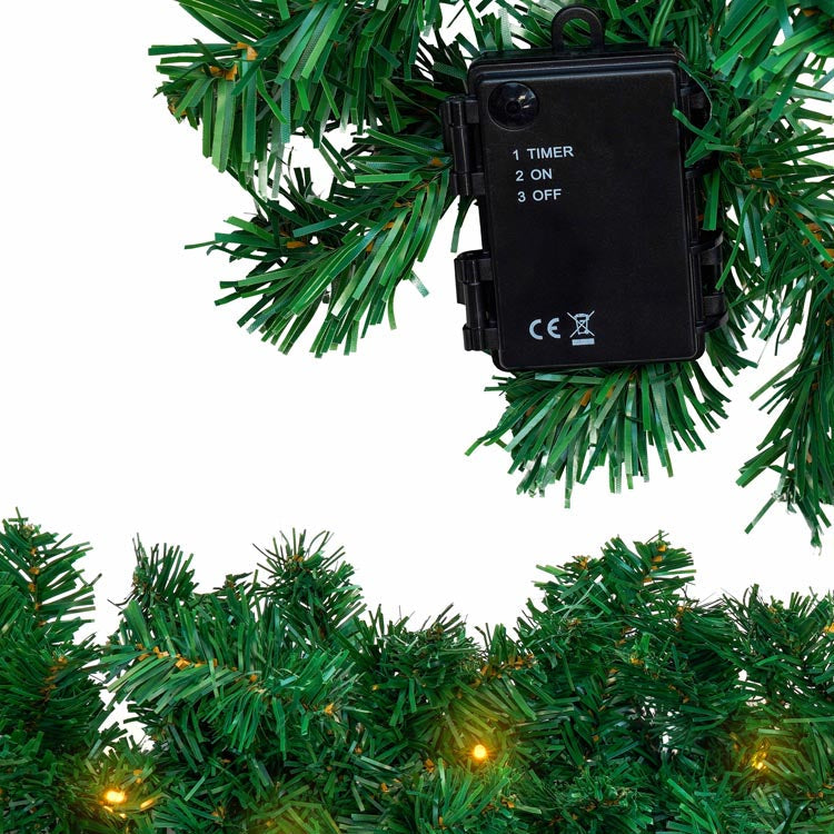 3 m lange, warme LED-Weihnachtsgirlande