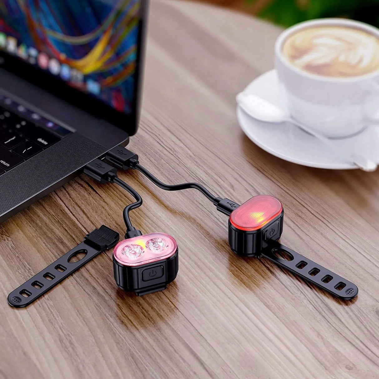 Fahrradlampe Set vorne und hinten