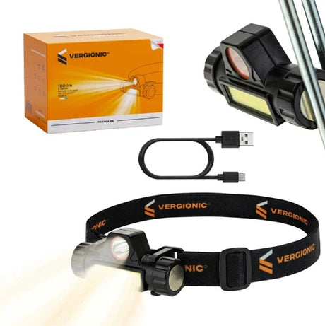 4in1 Stirnlampe mit Magnet