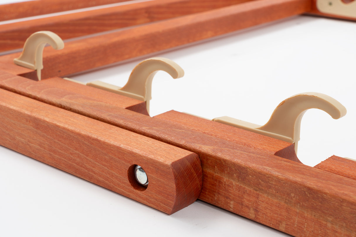 Holz-Liegestuhl Fullprint mit orangefarbenem Gestell – Premium Qualität