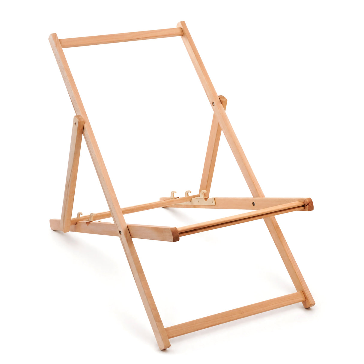 Holzliegestuhl COOL SUMMER - Geöltes Gestell PREMIUM Natur