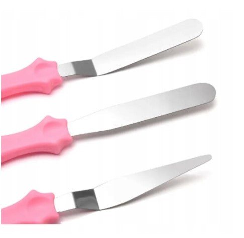 Tortenpalette 3er-Set, Glättwerkzeug für Kuchen und Tortendekoration