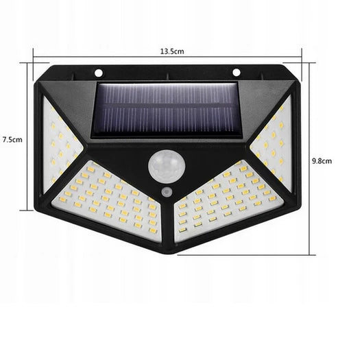 Gartenlichter Solar 100 LED Bewegungsmelder bei Dämmerung