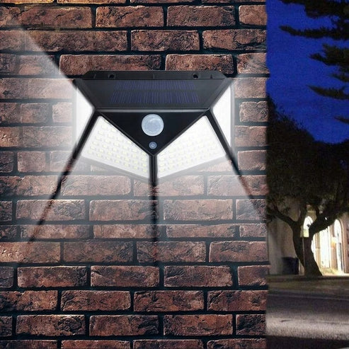 Gartenlichter Solar 100 LED Bewegungsmelder bei Dämmerung