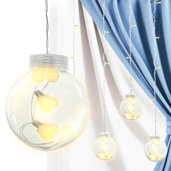 Leuchtende LED-Girlande Lichter Leuchtkugeln 10Stk.