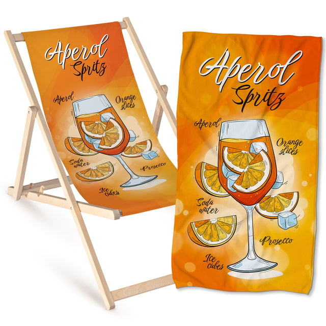 Liege und Handtuch APEROL SPRITZ