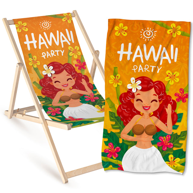 Liege und Handtuch HAWAII PARTY