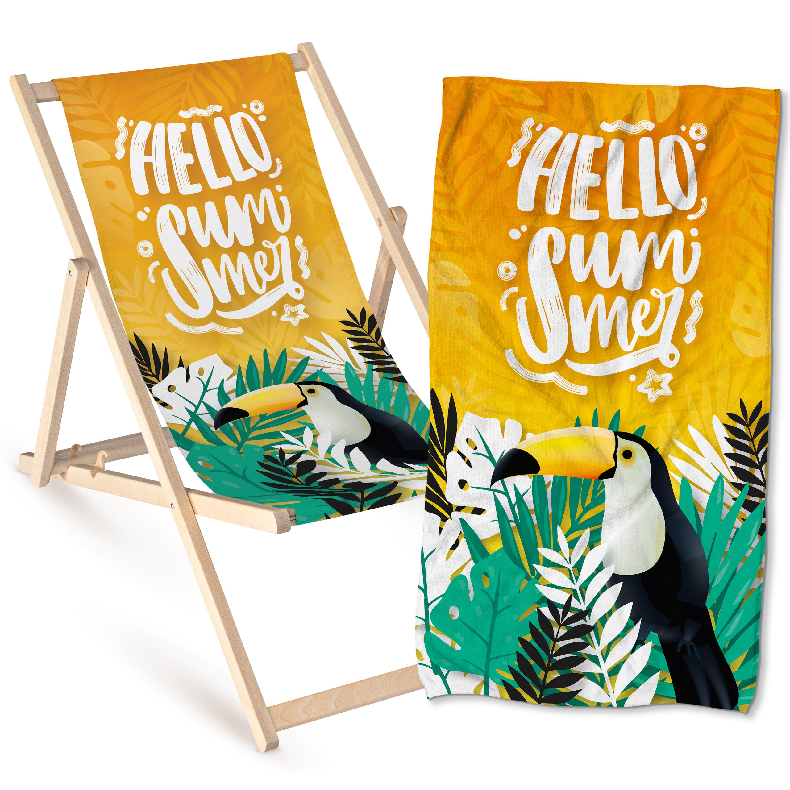 Liege und Handtuch HELLO SUMMER