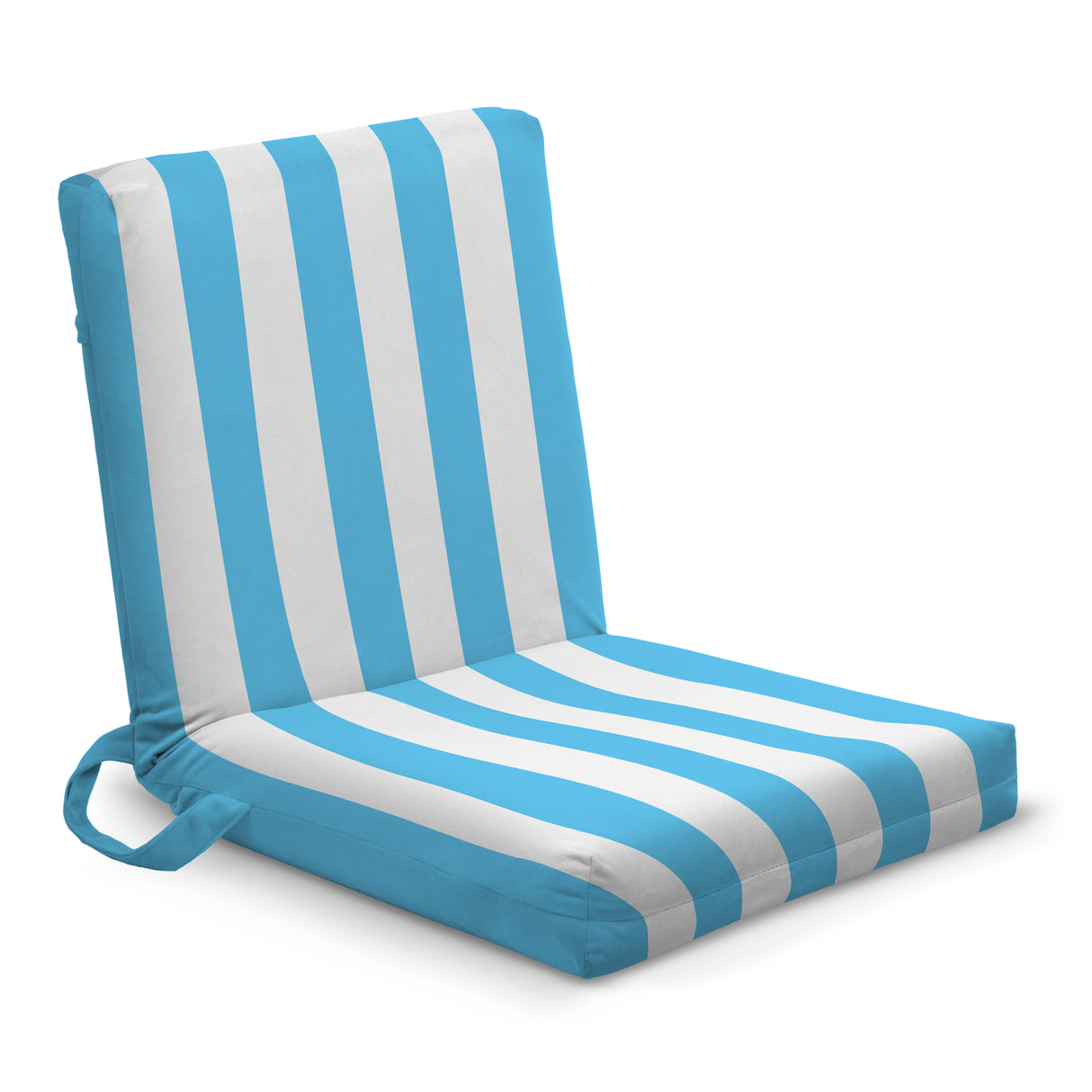 Reise-Liegestuhl mit Farbig mit weißen Streifen Blau