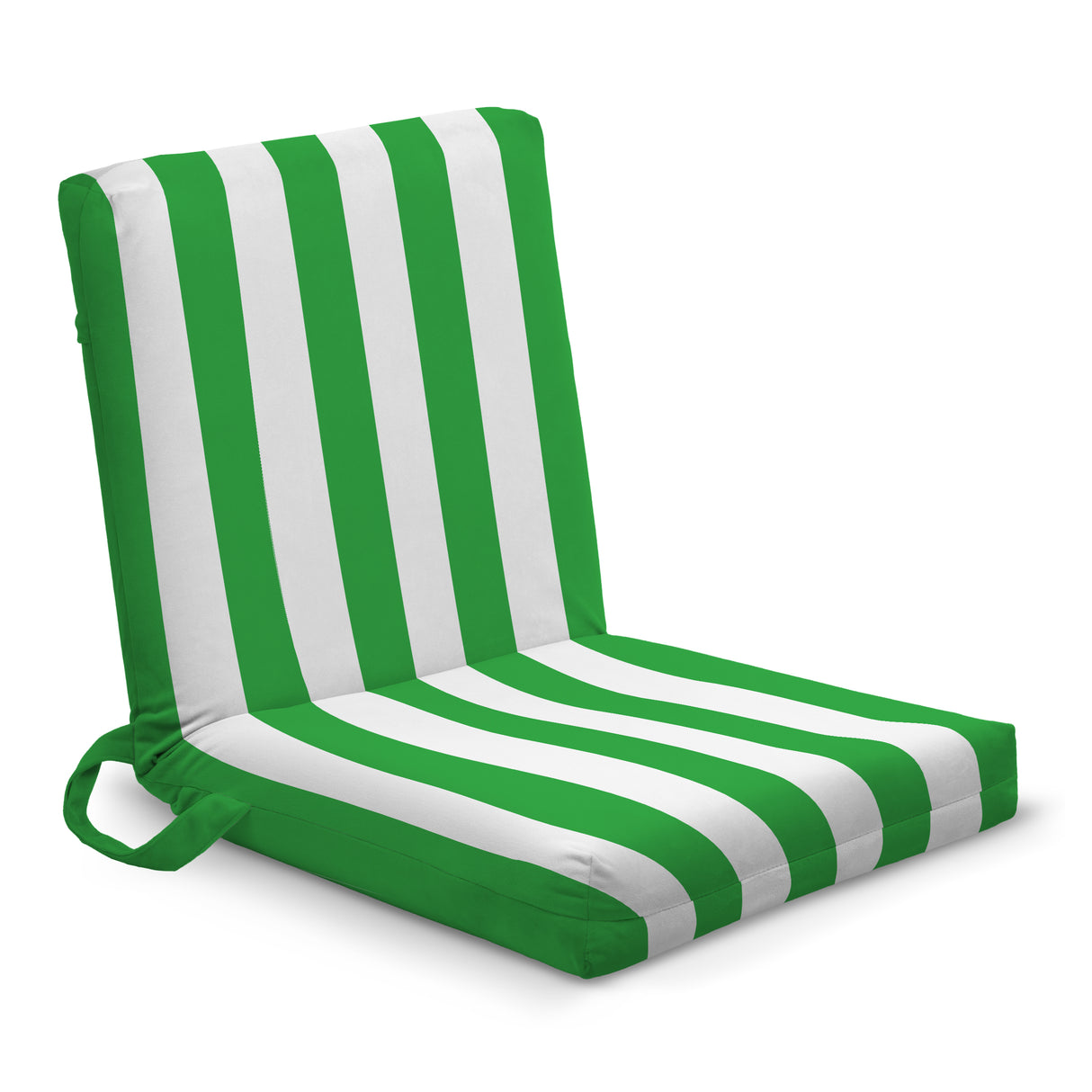 Reise-Liegestuhl mit Farbig mit weißen Streifen Grün