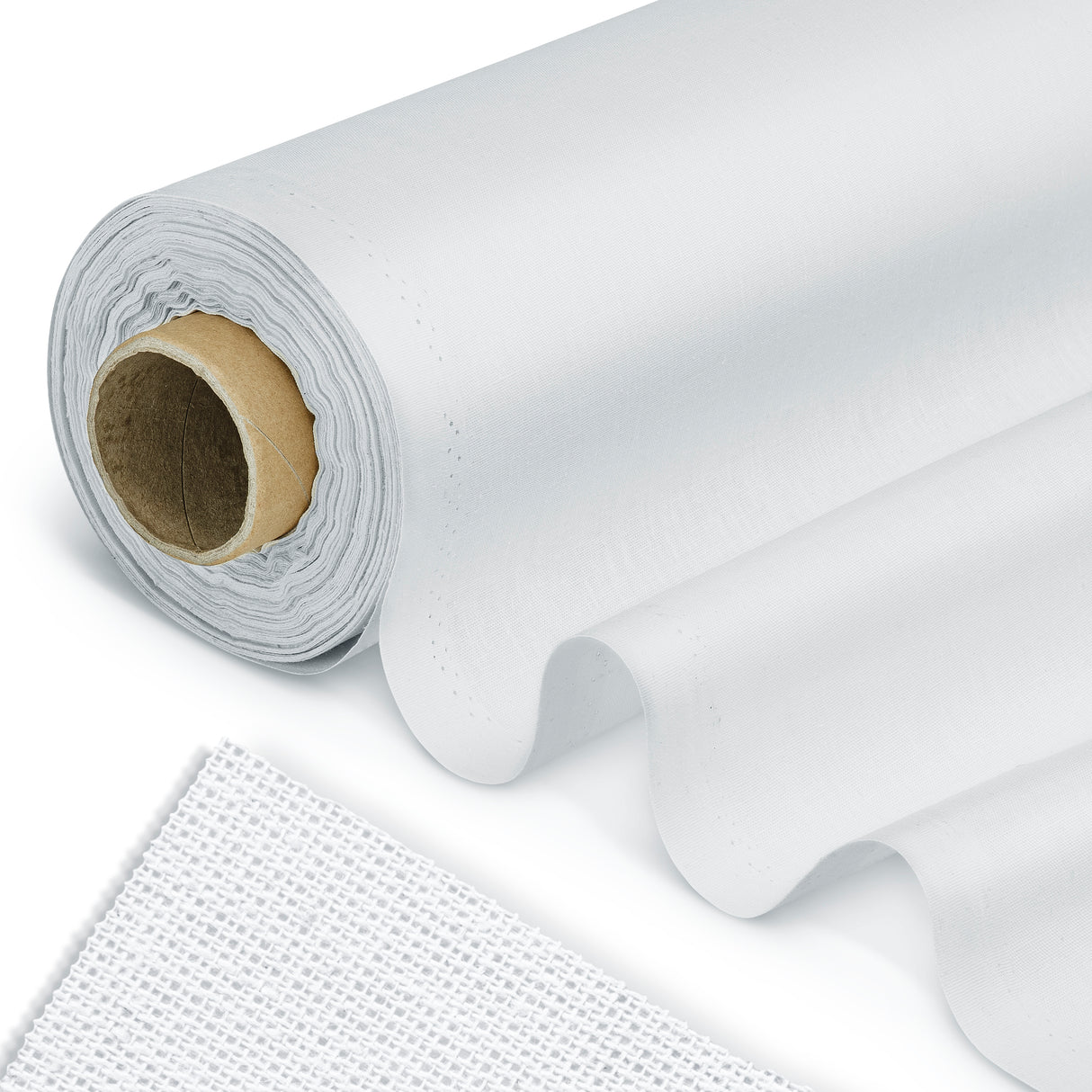 Baumwollgewebe weiß 145g/m2 1m