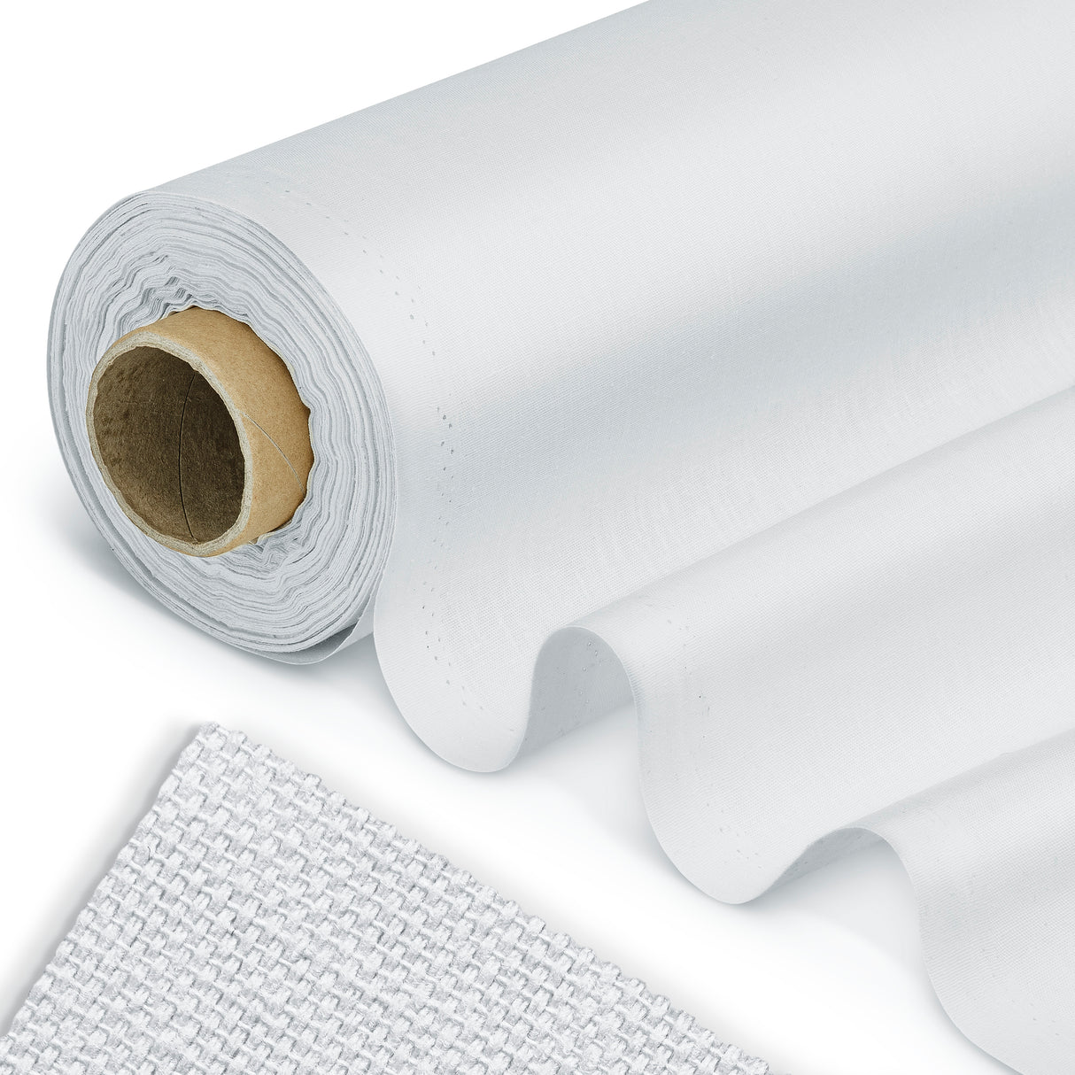 Baumwollgewebe weiß 220g/m2 1m