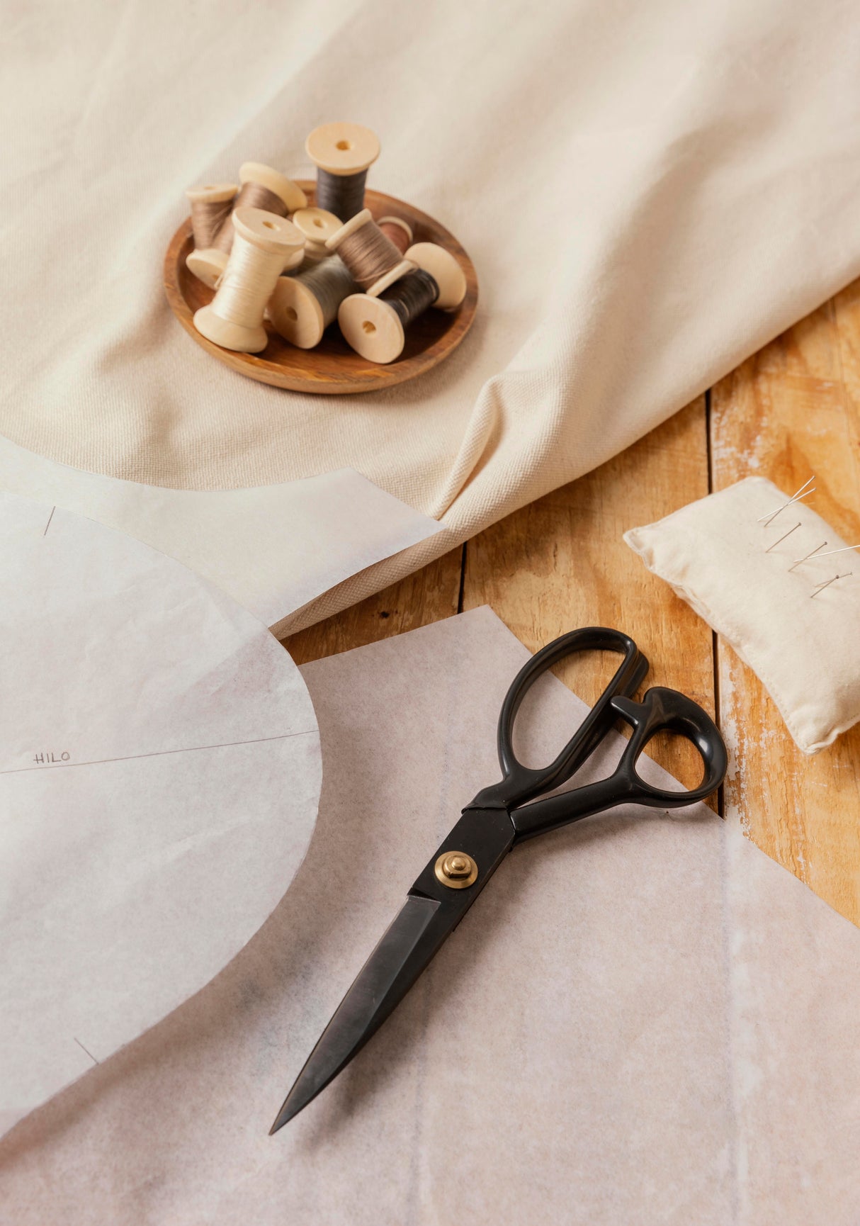 Baumwollstoff Ecru 220g/m2 1m