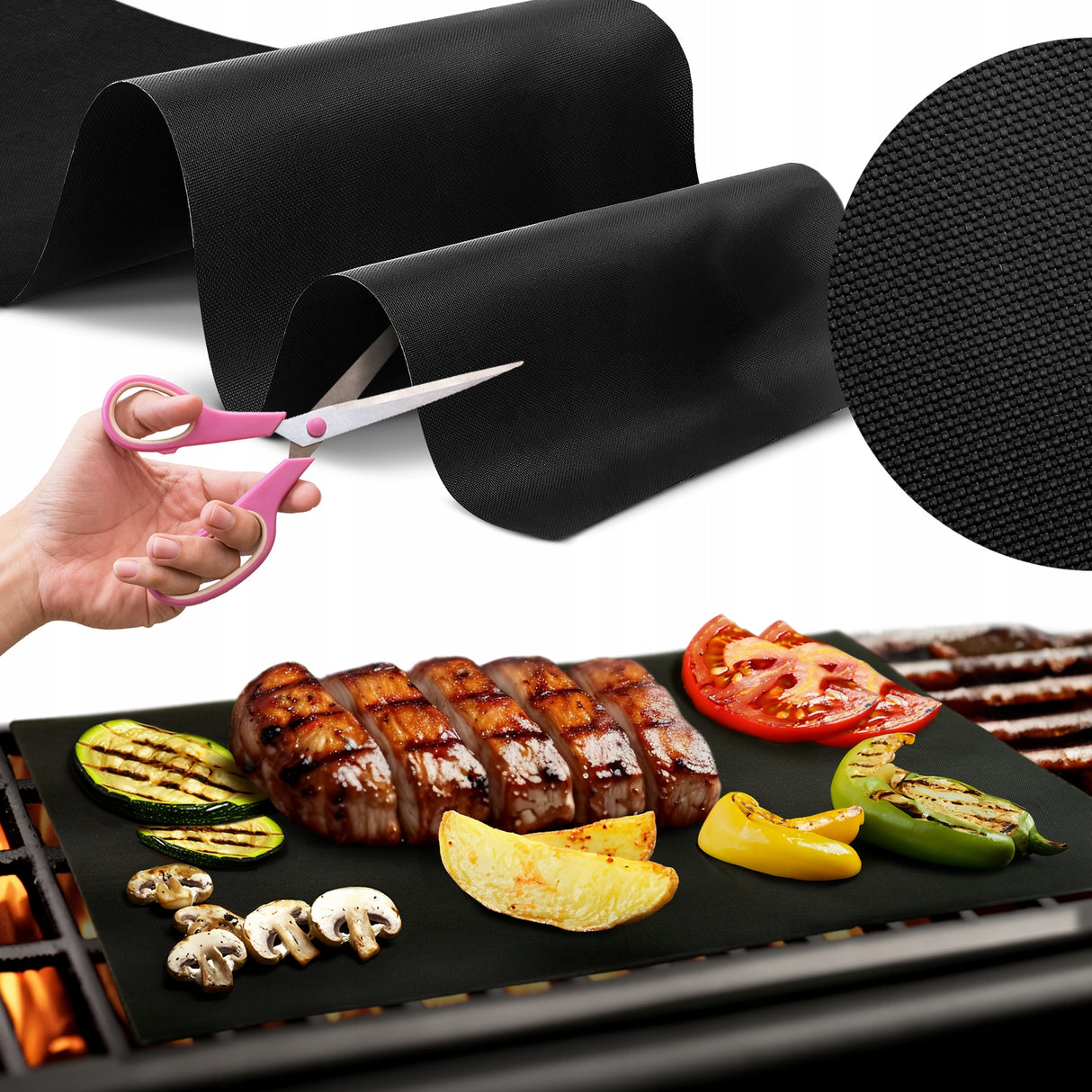 Teflon-Backmatten für Grill - 8er Set