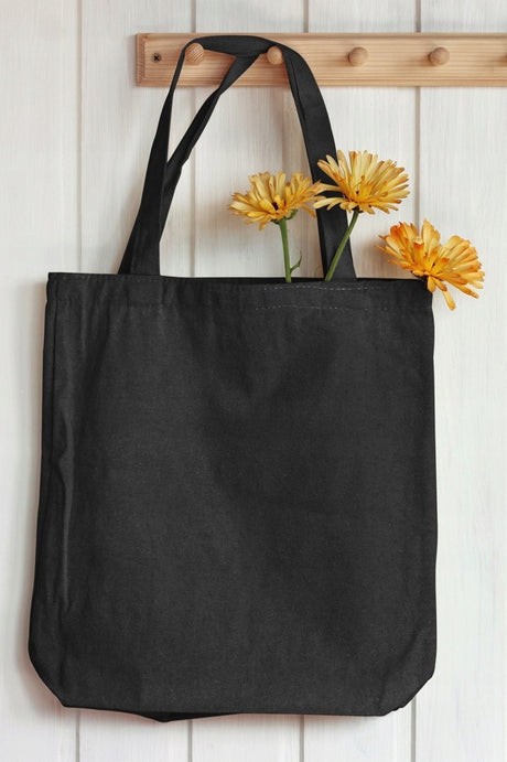 Baumwolltasche 440x100x440 mm Schwarz 220 g Griff: 35 cm